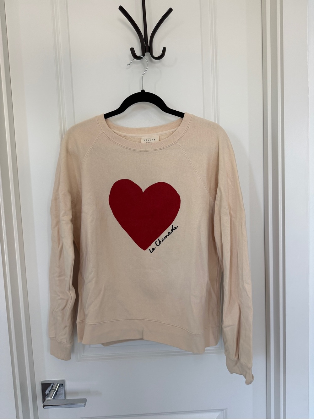 La Chamade Sweatshirt - Cream / Red